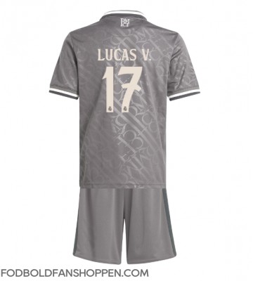 Real Madrid Lucas Vazquez #17 Tredjetrøje Børn 2024-25 Kortærmet (+ Korte bukser)